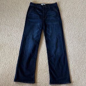 Evereve Dark Indigo Straight Leg Jeans